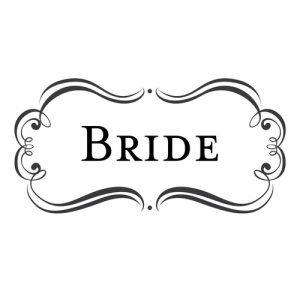 “Bride” Stamp – Three Designing Women