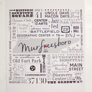 Murfreesboro Subway Tile Art – Poster