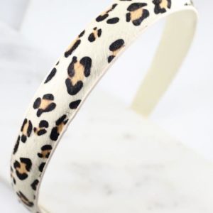Animal Print Headband – Ivory Leopard