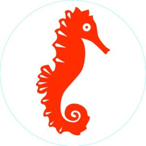 Bogg® Bits – Orange Seahorse