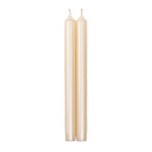 Ivory Pearl Straight Taper 10″ Candles — Caspari
