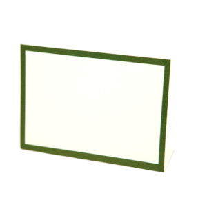 Hester & Cook Dark Green Frame Place Card
