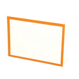 Hester & Cook Orange Frame Place Card